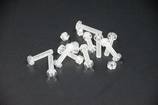 10 vis acryliques 5x25mm