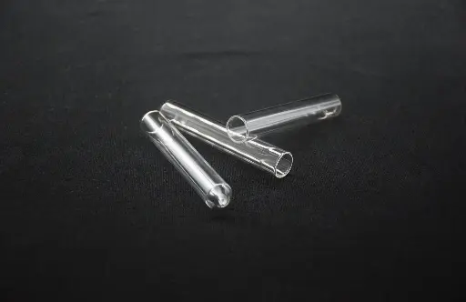 3 tubes à essai en verre de 100mm