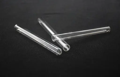 3 tubes à essai en verre de 150mm